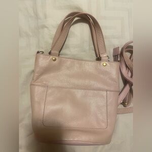 Fossil Elegant Pink Leather Tote Bag